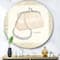 Designart - Chic Galm Closet II - Glam Metal Circle Wall Art